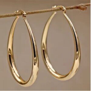 NEW Teardrop Hoops - Choose from Gold or Silver plated